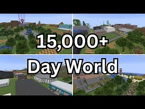 My 15,000 Day Minecraft World Tour! Part 1 - Town