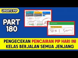 Pengecekan PIP CAIR Hari ini kelas berjalan untuk semua jenjang Part 180