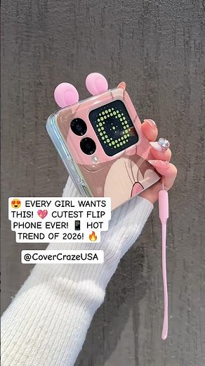 The Cutest Flip Phone Every Girl Is Obsessed With! 😍 #CoverCrazeUSA 📱#viral #Shorts