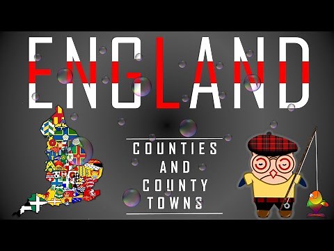 United Kingdom – England Counties and County towns (Part 2 of 2)