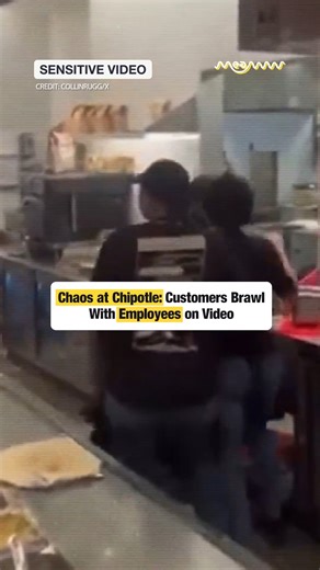 Chaos at Chipotle: Customers Brawl With Employees on Video Video footage captures a chaotic fight between Chipotle customers and employees. Police are investigating after the brawl broke out at Chipotle in West Harford. #ChipotleBrawl #CustomerFight #EmployeeConflict #RestaurantChaos #CaughtOnCamera #BreakingNews | MEAWW