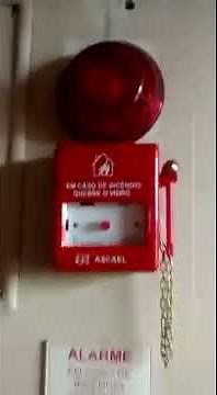 Sirene audiovisual e sensor quebra vidro da ASCAEL