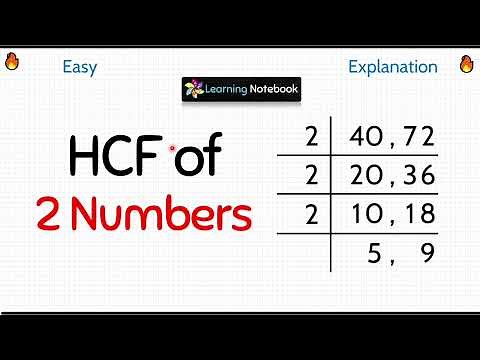 HCF of 2 numbers | HCF of two numbers