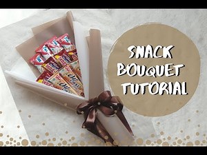 SNACK BOUQUET TUTORIAL II - Cara Buat Buket Snack Mudah