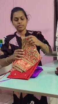 computer embroidery work#hevy design#hands border design #net embroidery work# pote neck#red colour