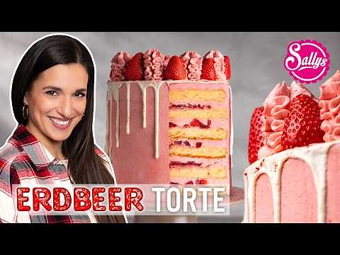 Die perfekte Erdbeertorte! 🍓 Geburtstagstorte für meine Mama 🍓