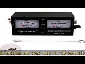 Mcbazel Surecom SW-114 SWR RF Field Strength Test Meter with SO-239 UHF Connector for CB Operation