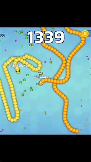 Kill The Gaint snakes game slither snakes Mini Snake #shortsfeed #snakegame #snake.io #viralshorts