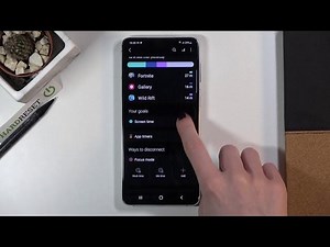 How to Check Total Screen Time in SAMSUNG Galaxy S21+ - Display Time