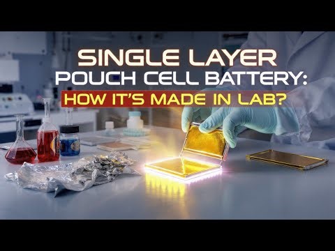 Building a Single-Layer Pouch Cell Battery LIVE in the Lab!