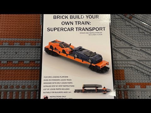 LEGO Trains - New Supercar Transport Instruction Set By Phoenix Train Works