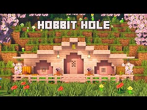 Minecraft | Cozy Cherry Blossom Hobbit Hole - Survival House 🌸 TUTORIAL