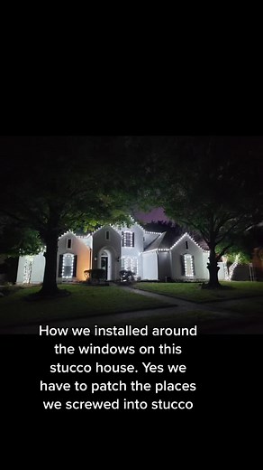 Installing Christmas Lights on Stucco House