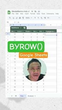 Jangan copy paste rumus lagi. Pakai BYROW aja #googlesheetstips #excel