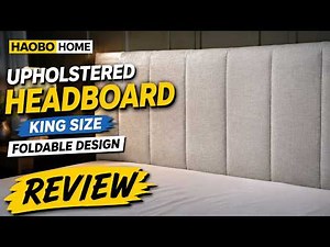 HAOBO Foldable Upholstered Headboard Review | Best Adjustable King Headboard?