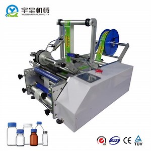 [Hot Item] Custom Voltage Semi-Automatic Round Bottle Sticker Labeler with Date Code Printer