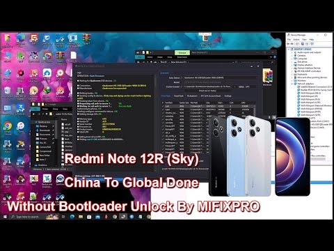 Redmi Note 12R (Sky) Convert China To Global Without Bootloader Unlock By XiaomiFixPro Tool