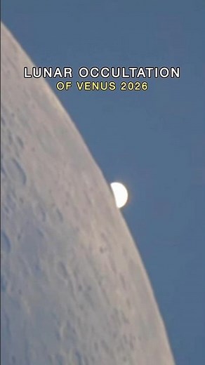 Venus Disappears Behind the Moon! 🌙 | Rare Lunar Occultation of Venus 🔭✨