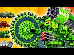 MEGA SAW FORTRESS vs Tank Army – Giant Blade Rampage!
