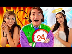 АНГЕЛ VS ДЯВОЛ КОНТРОЛИРАТ ЖИВОТА МИ ЗА 24 ЧАСА!