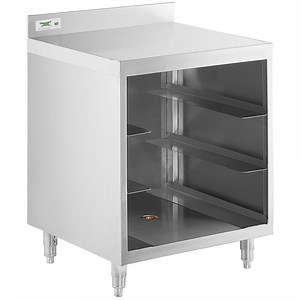 Regency Stainless Steel Flat Top Glass Rack Storage Unit - 23" x 24"