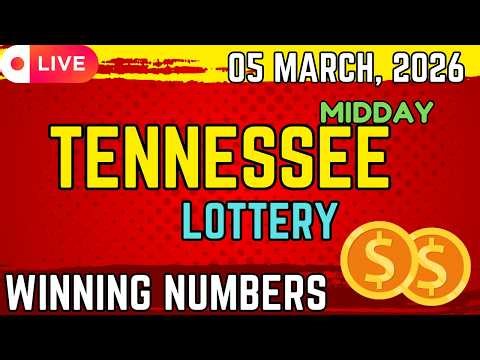 Tennessee Midday Lottery Results For - 05 Mar, 2026 - Cash 3 - Cash 4 - Powerball - Mega Millions