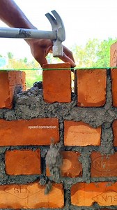 Put the brick level #contraction #building #civilengineering #short #videos #work | Speed Contraction