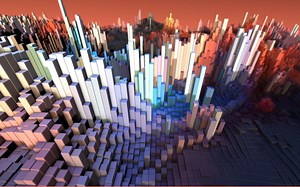 AE教程：stardust官方使用stardust 粒子插件制作三维柱状体生长效果