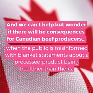 20K views · 450 reactions | We can’t help but wonder if there will be consequences for Canadian beef producers when it comes to the misinformation and blanket statements about Beyond Meat's processed product being healthier than real beef. | Debunk Inc | Facebook