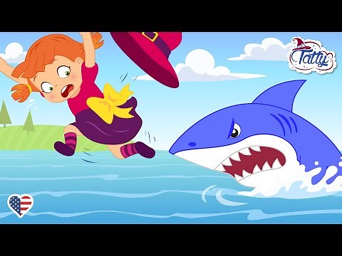 Sun, Sea, Sand, and a Shark Chase | Funny Children's Shark Cartoons