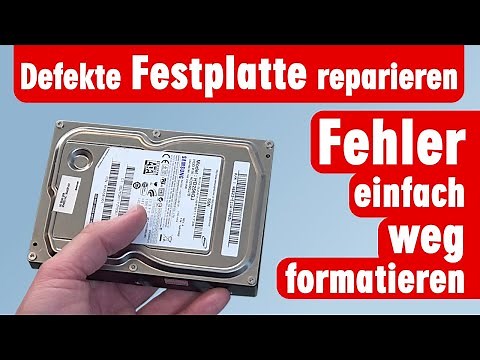 Festplatte reparieren - Defekte einfach wegformatieren - Low Level Format und Chkdsk mit Windows