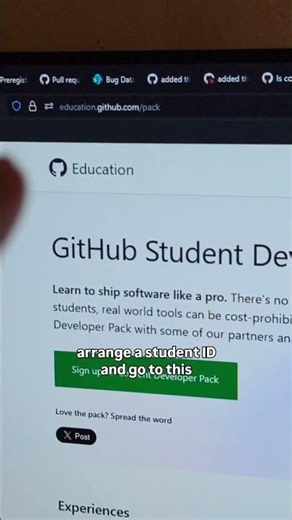 student GitHub developer pack for free ai integration..#coding #ai #github #viral #llm #python