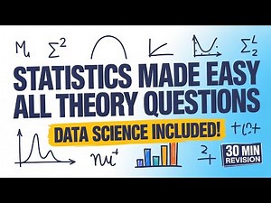 Statistics Theory Complete Revision | Easiest Explanation | Data Science + Semester Exam