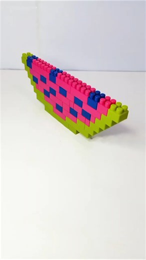 This Mini Blocks Watermelon is Too Perfect… #lego #watermelon #fruits #oddlyblocks #satisfying #toys