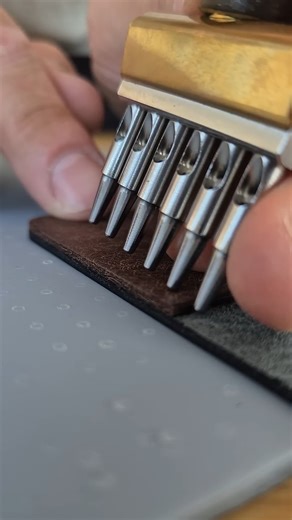 22K views · 154 reactions | ASMR Punching stitching holes #fblifestyle | Torross Leather Craft | Facebook