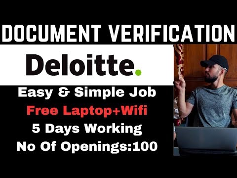 Deloitte Document Verification Job