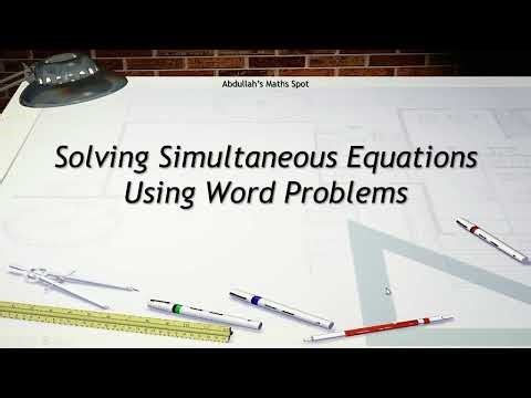 Simultaneous equations - Word problems | Math Tutorials