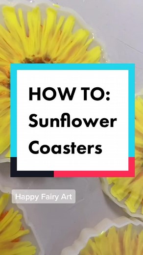 Step-by-Step Guide for Making Sunflower Resin Coasters