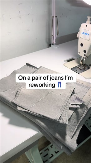 Reworking Jeans: Front and Back Rises Sew Tutorial