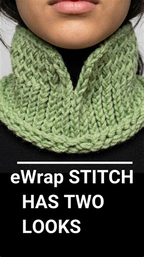 The #loomknit eWrap - See the two looks
