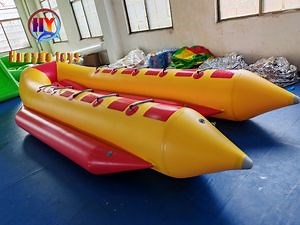 [Hot Item] Water Toy 8/10/12 People Inflatable Banana Boat for Team Building Activities
