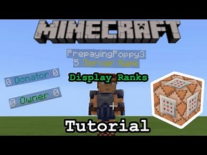 Minecraft Display Server Ranks Command Block Tutorial | Xbox One, PS4, Windows 10, MCPE