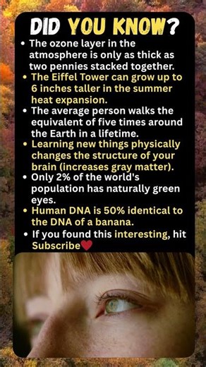🍌🧬 Human DNA Is 50% Like a Banana?! + 5 More Mind-Blowing Science Facts 🌍