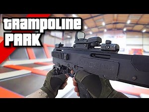 Airsoft War FPS: Insane Trampoline Park Shootout! (POV) | TrueMOBSTER