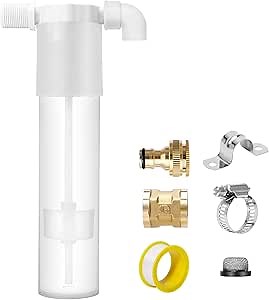 Buelkmag Pool Filler, Pool Water Leveler Auto Fill, Automatic Pool Filler, Auto Fill for Pool, Spa, Pond, Auto Filler Water Level Control, Maintains Water Level Stability (3/4IN Gray)