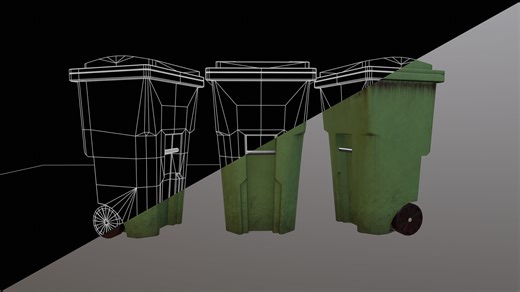 Dustbin - Gaming assets 3d model, siddharth