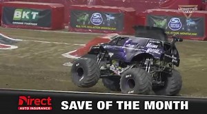 Here is the Direct Auto Insurance Save of the Month featuring Bryce Kenny’s insane save to win the race💪 #MonsterJam Great Clips | Monster Jam
