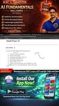AI Fundamentals Model Papers | Degree 1st Sem Model Papers