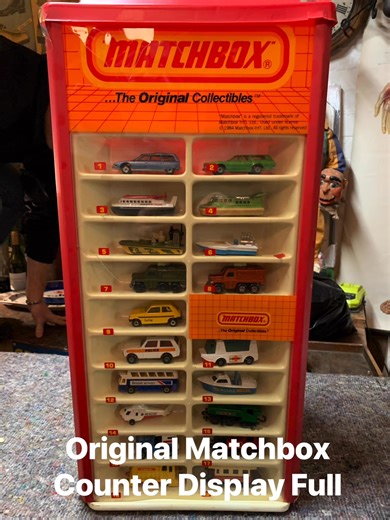 Original 1984 Matchbox Counter Display Full with original models. Desert Collectors Australia @top fans | Desert Collectors Australia
