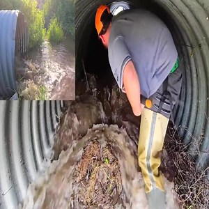 4.2K views · 119 reactions | Massive Powerfull Flow As We Unclog This Huge Culvert Pipe #RuralLife #Excavator #FloodPrevention #SatisfyingVideo #OddlySatisfying #MachineWork #CanalCleaning | Johnathon Schaden | Facebook